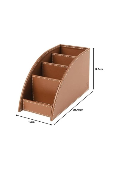 Tr Kalemlik Ve Kumandalık Suni Deri Masaüstü Organizer 4 Gözlü 21,5x10x12,5 Cm Genel