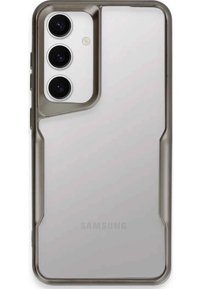 Newface - 763 - Samsung Galaxy Uyumlu S24 Kılıf Boyi Silikon Kapak - - Csmo-tex - Titan Gri