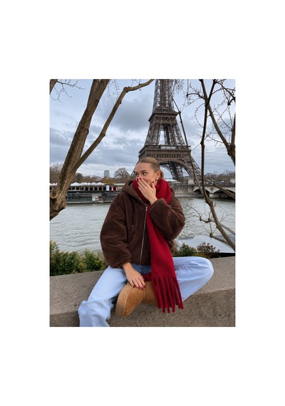 Nilza Kadın Teddy Peluş Ceket Kapüşonlu Fermuarlı Cepli Oversize Sweatshirt Kahverengi Nilza Kadın Teddy Peluş Ceket Kapüşonlu Fermuarlı Cepli Oversize Sweatshirt Kahverengi