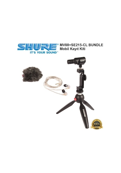 Shure Mv88+se215-cl Bundle Mobil Kayıt Kiti