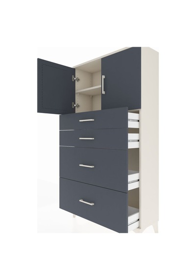 Arges Dolap 2 Raflı 4 Çekmeceli 2 Kapaklı 88x30x163 Aytaşı-an... Aytaşı Arges Dolap 2 Raflı 4 Çekmeceli 2 Kapaklı 88x30x163 Aytaşı-an... Aytaşı