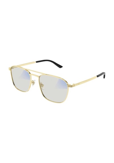Gucci Gg 1881s 005 54 Unisex Pilot Gold Metal Güneş Gözlüğü Altın