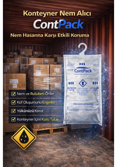 Contpack Plus Askısız Nem Alıcı Rutubet Engelleyici Konteyner Kurutucu 10 Adet