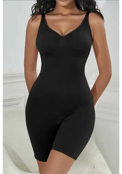 Fit Women 2 Beden Bel Ve Basen Tam Boy Tüm Vücut Korsesi Seamless 9050 Siyah