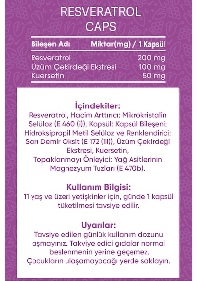 Vitisfera Resveratrol Caps 20 Kapsül