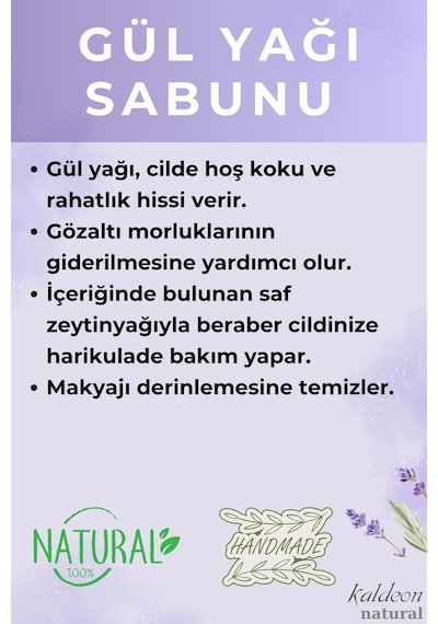Gül Yağı Şeffaf Transparan Sabunu 3 x 90 G