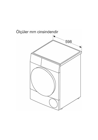Bosch WQB245AXTR 9 KG Isı Pompalı Kurutma Makinesi