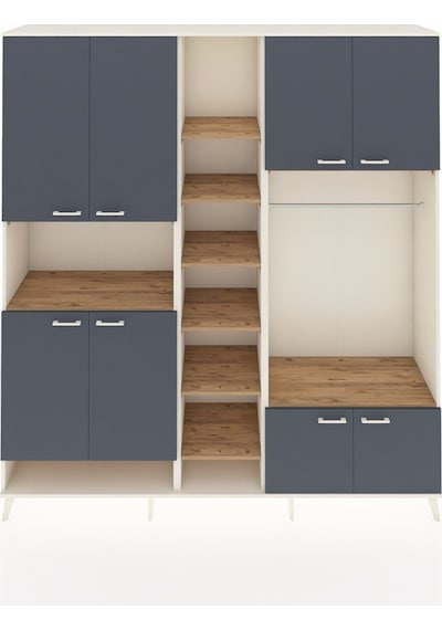 Hyperion Dolap 18 Raflı 8 Kapaklı Tek Askılı 220x44x243 Aytaşı-antrasit/çam Antrasıt/atlas Çam Hyperion Dolap 18 Raflı 8 Kapaklı Tek Askılı 220x44x243 Aytaşı-antrasit/çam Antrasıt/atlas Çam