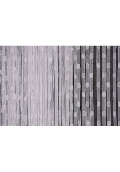 Küçük Puanlı Model Beyaz Renk Hazır Ip Perde 300x270 Cm
