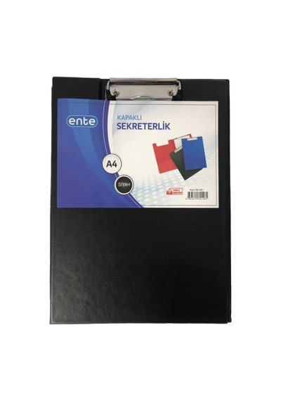 Ente A4 Sekreterlik Kapaklı Siyah