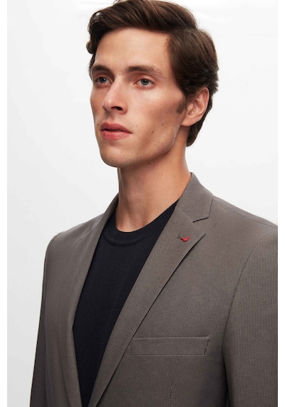 D's Damat Ds Damat Slim Fit Açık Gri Baskılı Sihirli Takim Elbise 1hc05ım09577m Gri