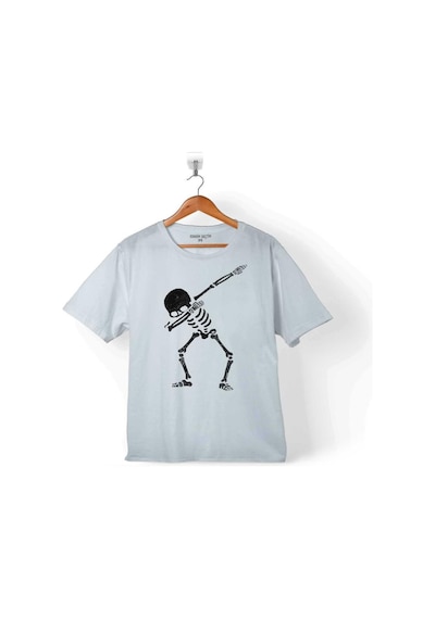 İskelet Dansı Dabbıng Skeleton Skull Kuru Kafa Çocuk Tişört 001