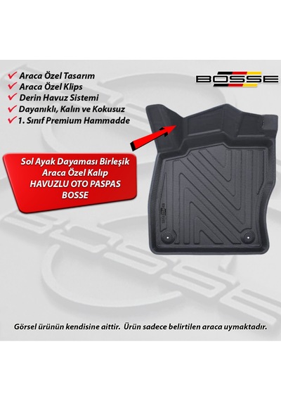 Cupra Formentor Paspas Araca Özel 2021 2024 Bosse Paspas 3d Havuzlu