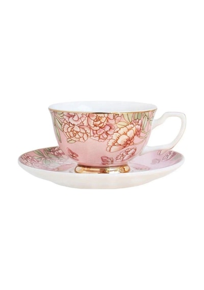 Cristina Re Teacup Saucer Enchanted Butterfly Çok Renkli