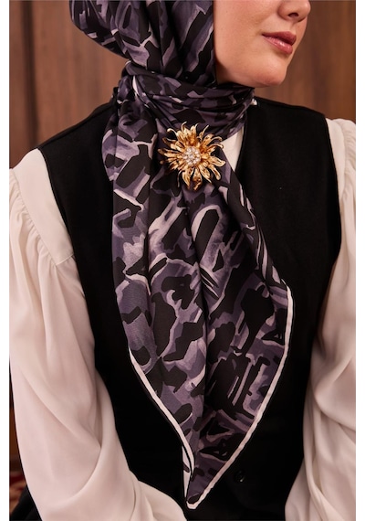 Silk Home Tivil Saf İpek 11491 - 09 Siyah Doku Desen siyah