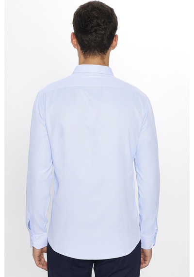 Tudors Erkek Modern Slim Fit Dar Kesim Uzun Kollu Pamuklu Kolay Ütü Armürlü Mavi Gömlek-31492-mavi Mavi Tudors Erkek Modern Slim Fit Dar Kesim Uzun Kollu Pamuklu Kolay Ütü Armürlü Mavi Gömlek-31492-mavi Mavi