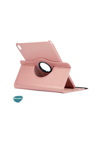 Microsonic Apple Uyumlu iPad Air 11 2025 Kılıf A3266-a3267 360 Rotating Stand Deri Tablet Kılıfı