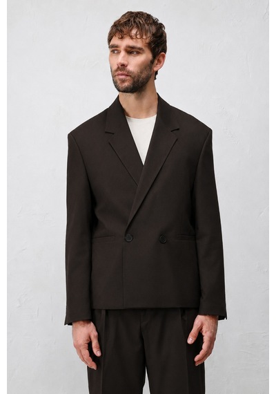 Antioch Relaxed Fit Erkek Blazer Ceket Koyu Kahve
