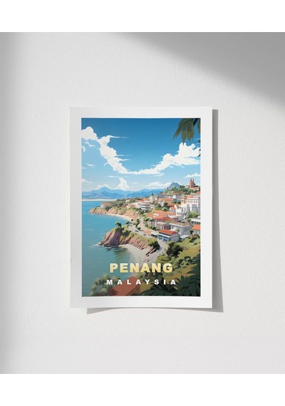 Çerçevesiz Poster Penang Sahil Manzarası