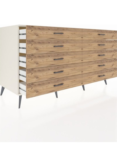 Kronos Konsol 10 Çekmeceli 176x59x99 Aytaşı-aytaşı/çam Aytaşı-aytaşı/çam