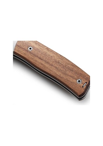 Lionsteel Nini Santos Wood - Titanium Bolster Kamp Çakı Kahverengi