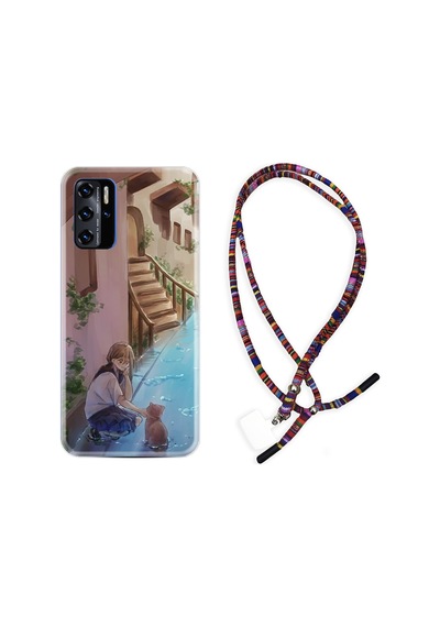 Reeder P13 Blue 2021 Kılıf Rasta Boyun Askılı Cat And Girl 1808