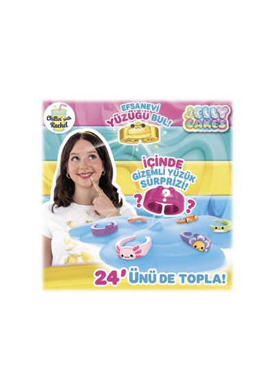 Jelly Cakes Lemonade Lush Squishy 3 Katmanlı Sıkmalık Sürpriz Yüzüklü Pasta Dilimli Duyusal Slime Çok  Renkli