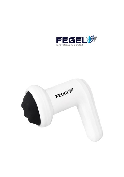 Fegel FG-720 6 Kademeli 5 Başlıklı Şarjlı Profesyonel Masaj Tabancası Beyaz