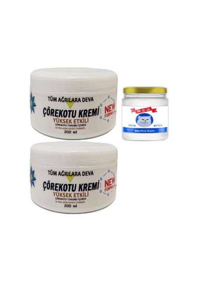 Çörek Otu Kremi Xl Boy 2x200 Ml+snow Kitten 50 Ml Menthol Balm