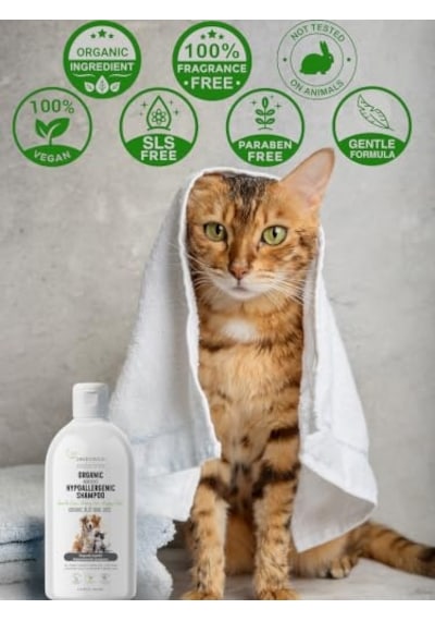 Ayrex Greenwich Hassas Bakım Kedi Ve Köpek Şampuanı 200 Ml %99,74 Organik İçerikli Vegan Şampuan / Hassas Cilt