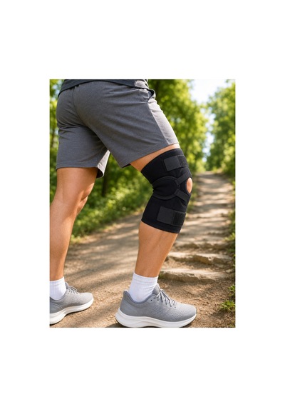 Ligamentli Sporcu Dizliği Patella Destekli Ayarlanabilir Bantlı Diz Koruyucu -