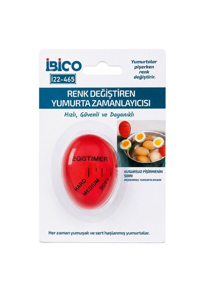 İbico İ22-465 Renk Değiştiren Yumurta Pişirme Zamanlayıcı Sert Orta Yumuşak Diğer
