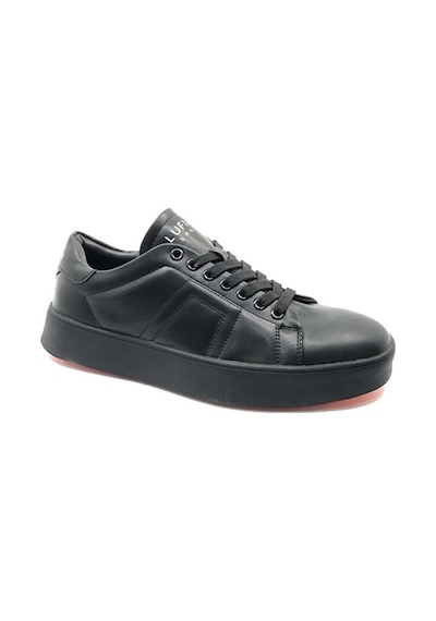 Lufian 112230227 Zeus Sneaker Erkek Deri Ayakkabı Siyah