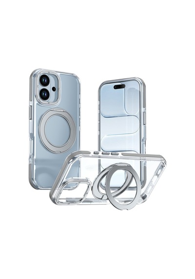 Teleplus Apple Uyumlu iPhone 16 Kılıf Smatch 360 Dönerli Tpu Magsafe Kapak