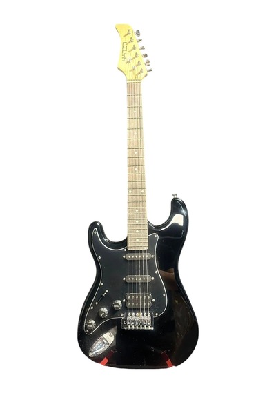 Siyah Solak Elektro Gitar Kılıf-pena-kablo-askı