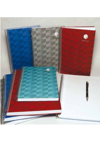 Mercury Sert Kapak Defter Düz 140 Yaprak 70 Gram 17 24 Cm