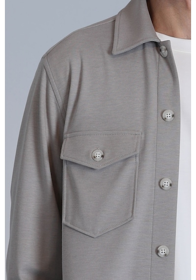 Lufian Cameron Erkek Basic Gömlek Slim Fit Bej Bej 112010655100550 Bej
