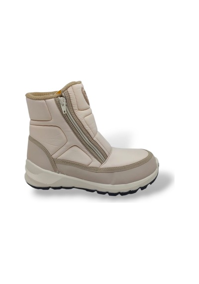 Scooter 7449 Kadın Krem Fermuarlı Su Geçirmez Watertight Kar Botu Krem