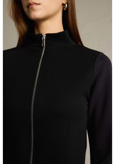 Defacto Yarım Balıkçı Yaka Modal Fermuarlı Sweatshirt G2921ax25aubk81 Siyah