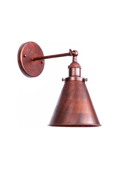 Mylights Bakır Eskitme Konık Retro Rustik Aplik E27 Duylu Retro
