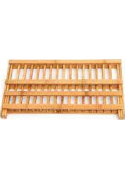 Bambu Bulaşık Sepeti Bambu Tabaklık Bulaşıklık 42 Cm Bambu Bulaşık Sepeti Bambu Tabaklık