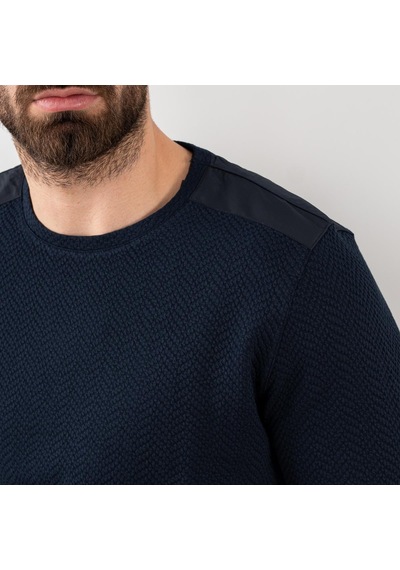 Likralı Erkek Lacivert Sweatshirt