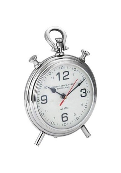 La Medore Nıckel Table Clock Small 6x19x27 Cm