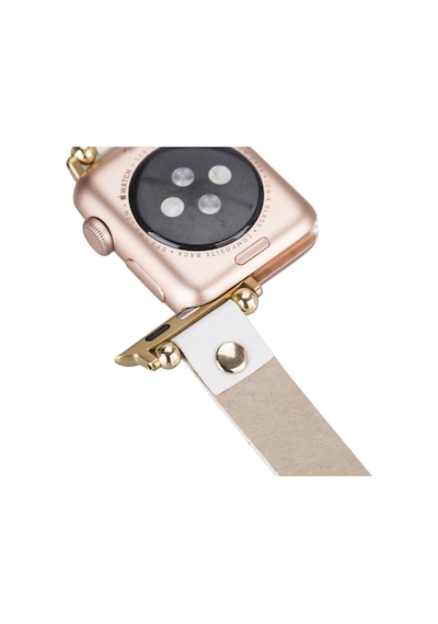 Bouletta Apple Watch Uyumlu Deri Kordon 38-40-41mm Frg F3 Beyaz