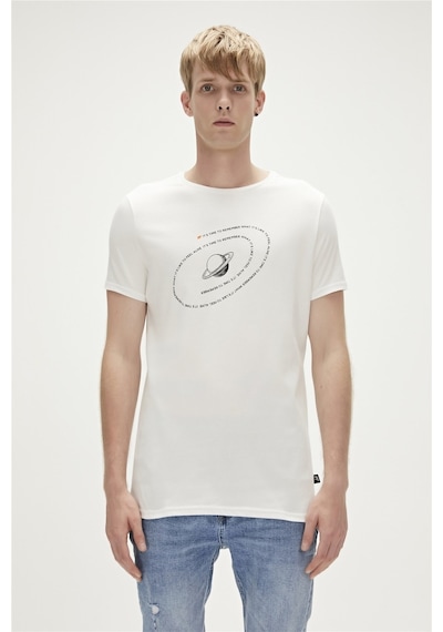 Bad Bear Alive T-shirt Beyaz Baskılı Erkek Tişört 001