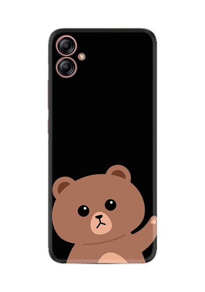 Samsung Samsung Galaxy Uyumlu A04e Kılıf Resimli Desenli Silikon Platinium Series Hello Bear 1905