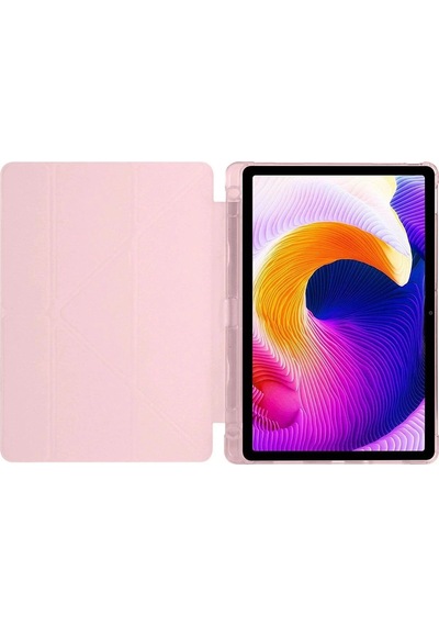 Xiaomi Redmi Pad Se 4g Kılıf Kalemlikli Mars Tablet Kılıfı - Rose Gold Tablet Kılıfı