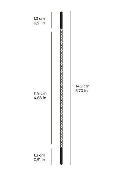 14 Ayar Altın Sallantı Zincir Tek Küpe 0,60 Gr-6304