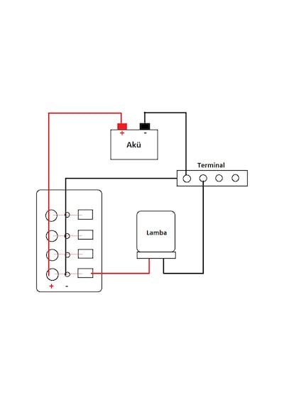Sealux Marine 6 Anahtarlı Switch Panel Dikey 12-24V Sigorta Panel