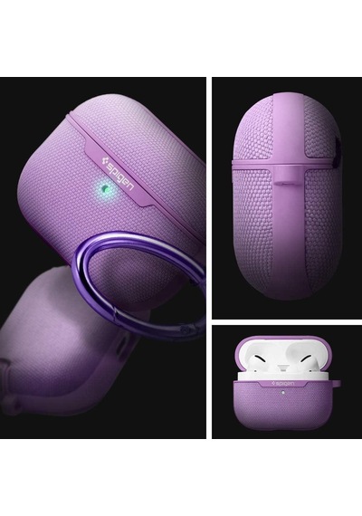 Spigen Apple Uyumlu Airpods Pro Kılıf Urban Fit Dokuma Purple - Asd00574 Mor